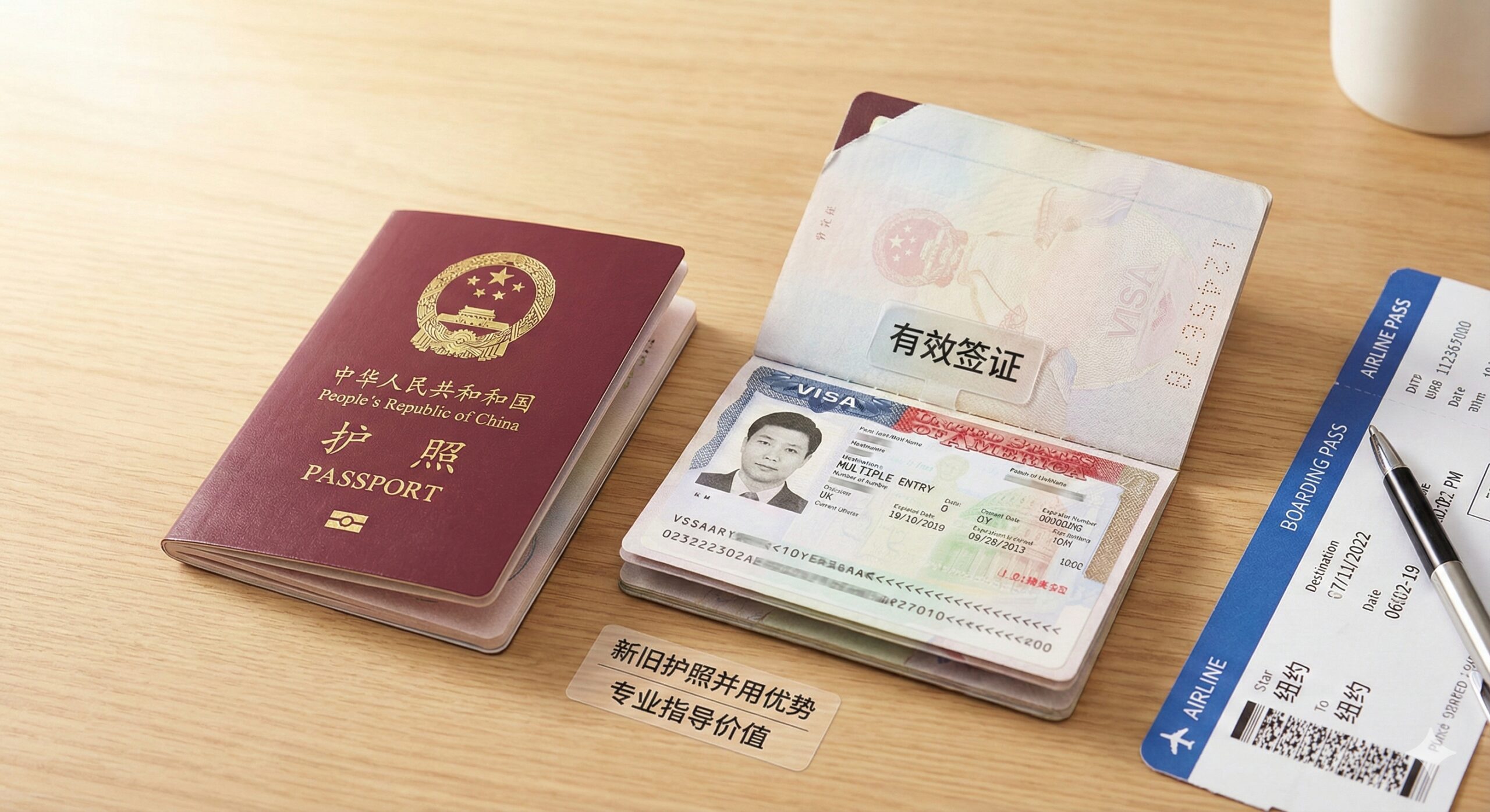 文章总结图，采用清单（Checklist）和总结性文字设计。画面主体是一个大型的总结卡片，上面有三个核心要点：1. 成人10年/儿童5年；2. 国际旅行“6个月安全线”；3. 提前预约换发。每个要点前都有一个醒目的绿色“√”或红色“!”符号。卡片下方是visacorp.icu的Logo或网址，强调这是出入境的关键指南。整体应是简洁、高对比度的信息总结图，易于快速记忆和传播。