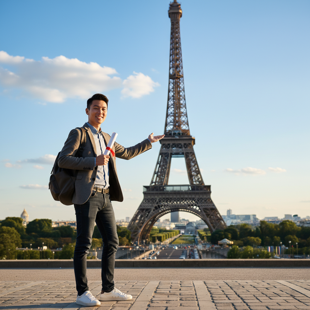 一位对未来充满希望的留学生